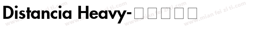 Distancia Heavy字体转换